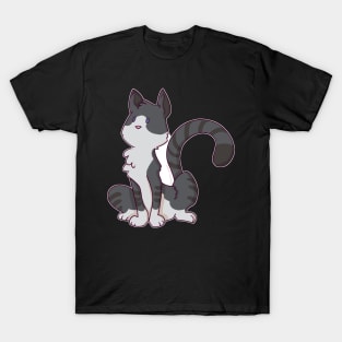 Space Cat - Gray White Tabby Version Two T-Shirt